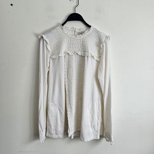 LOGO by Lori Goldstein Cotton Modal Top Ivory XS